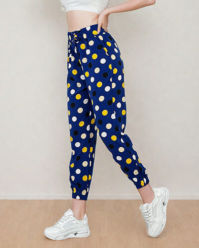 Royalfashion Women's fabric polka dot pants
