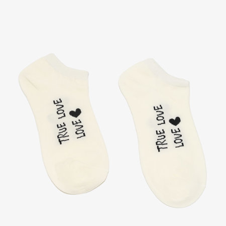 Cream women's socks - Underwear