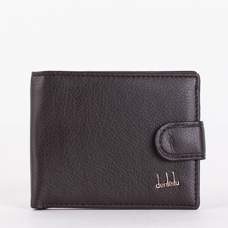 Dark brown small men's wallet - Accessories