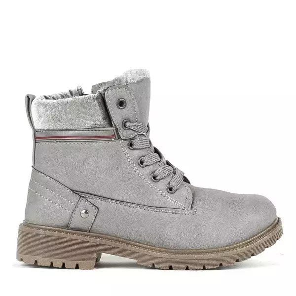 OUTLET Girls' gray Aoxian boots - Shoes