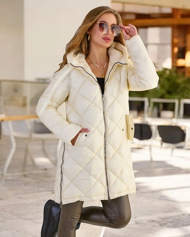 Royalfashion women's quilted winter jacket