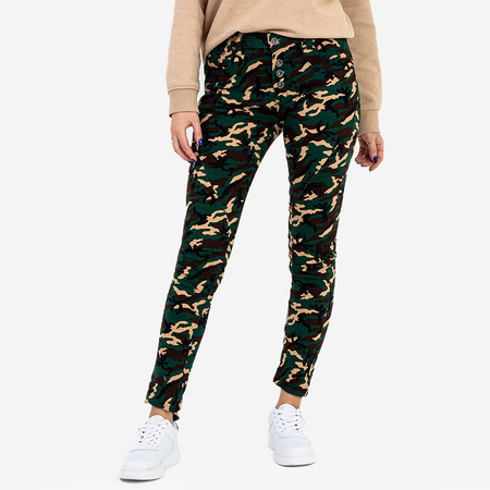 Women's straight camo pants - Clothing