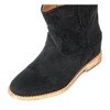 Black boots a'la cowgirls on a covered heel Patoria - Footwear