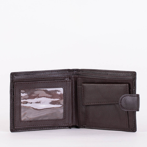 Dark brown small men's wallet - Accessories