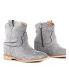 Gray cowboy boots on a wedge Bertold - Footwear