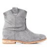 Gray cowboy boots on a wedge Bertold - Footwear