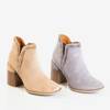 Gray square heel boots Lemere - Shoes
