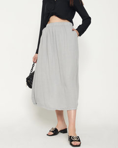 Ladies 'gray calf-length skirt - Clothing