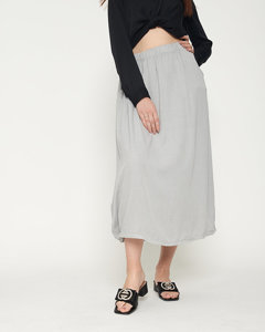 Ladies 'gray calf-length skirt - Clothing