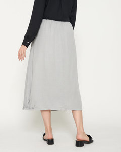 Ladies 'gray calf-length skirt - Clothing