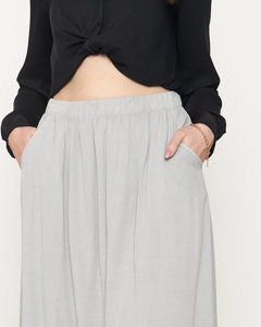 Ladies 'gray calf-length skirt - Clothing