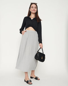 Ladies 'gray calf-length skirt - Clothing