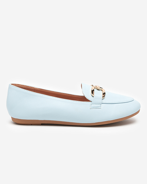 OUTLET Blue women's Kesine eco-leather loafers - Footwear