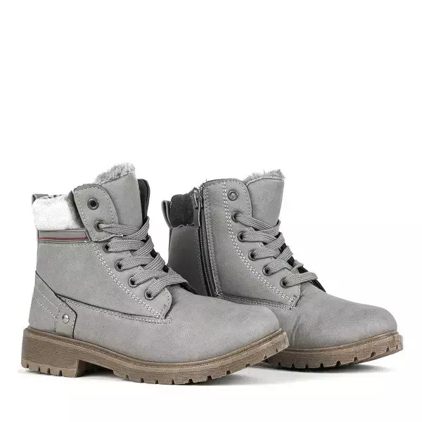 OUTLET Girls' gray Aoxian boots - Shoes