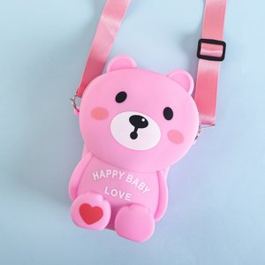 Pink teddy bear handbag - Accessories