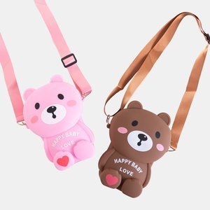 Pink teddy bear handbag - Accessories