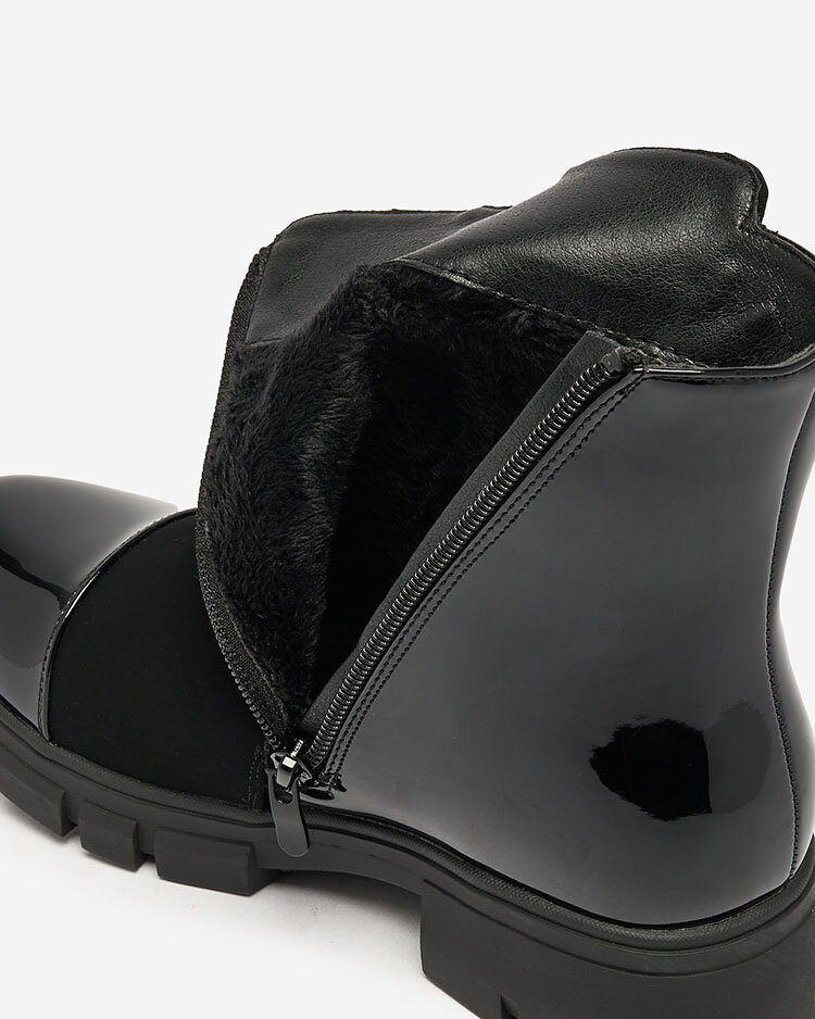 Royalfashion Black matte women's boots Hedaheh