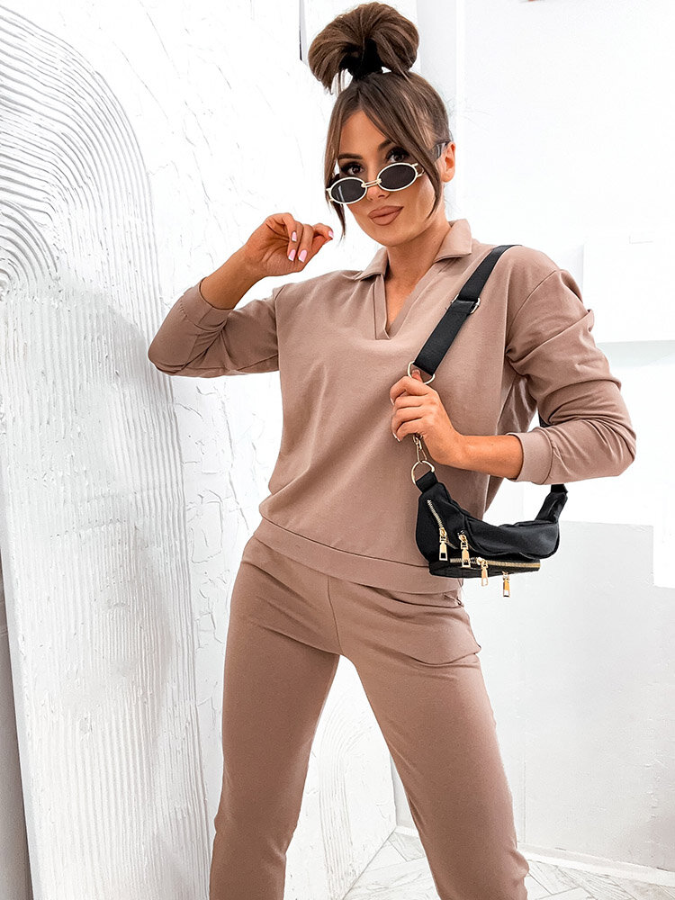 Royalfashion Cotton women's sweatshirt set