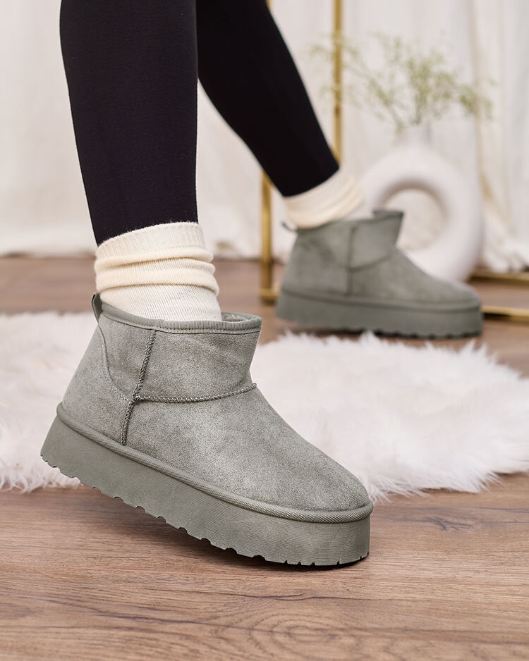 Royalfashion Grey women's platform snow boots Ersinella