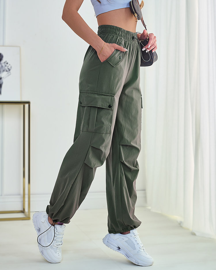 Royalfashion Women's fabric combat pants