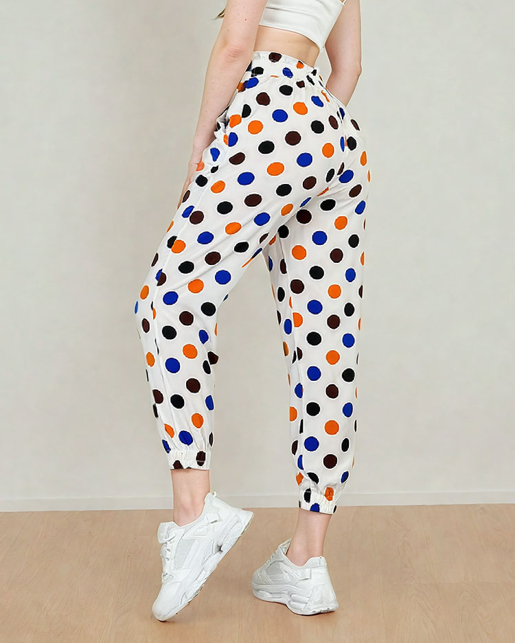 Royalfashion Women's fabric polka dot pants