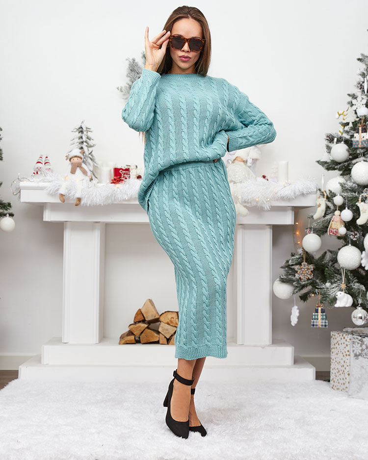 Royalfashion Women's set with sweater and skirt