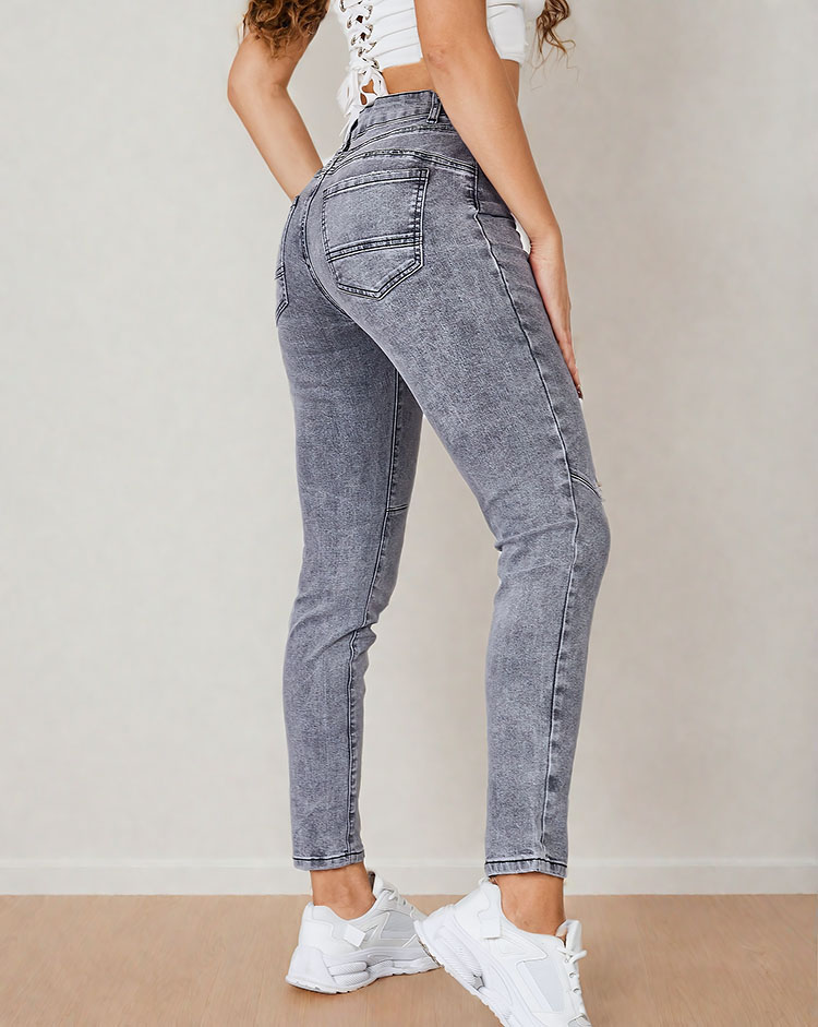 Royalfashion Women's tapered jeans