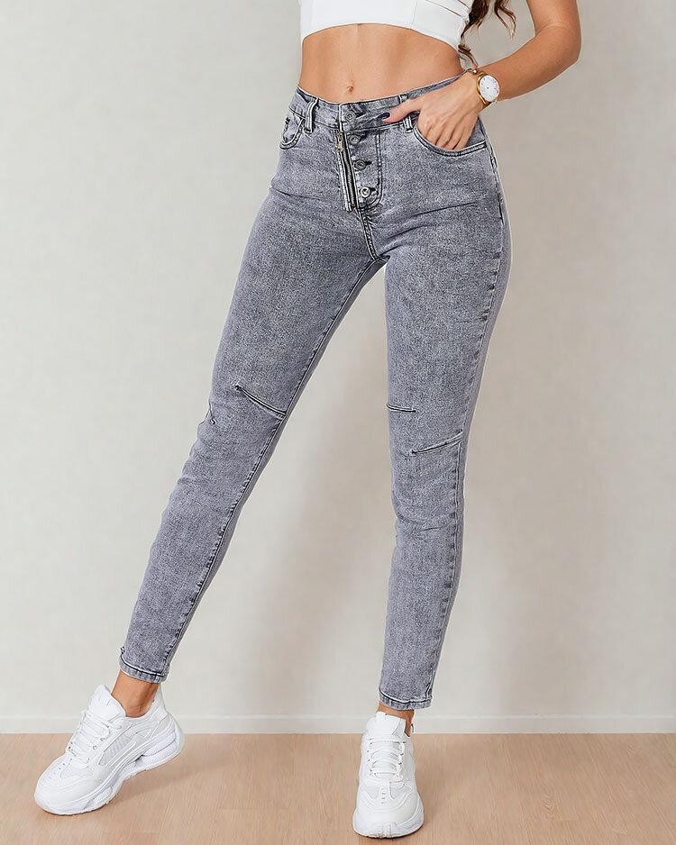 Royalfashion Women's tapered jeans