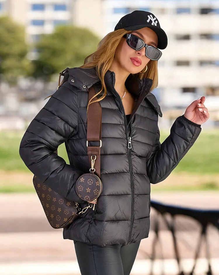 Royalfashion women's quilted winter jacket