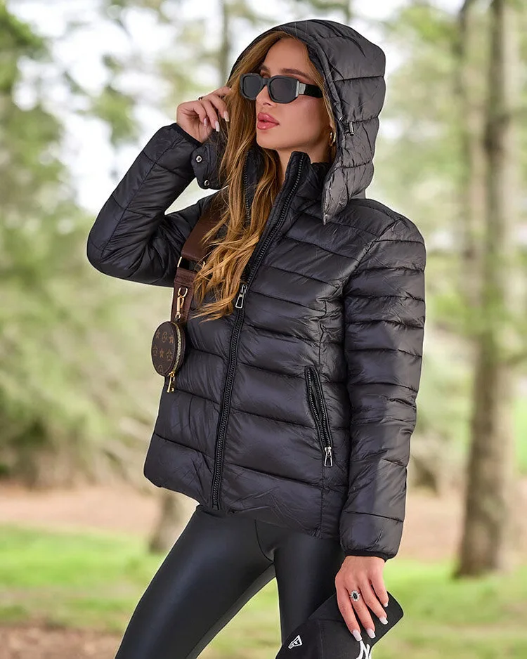 Royalfashion women's quilted winter jacket