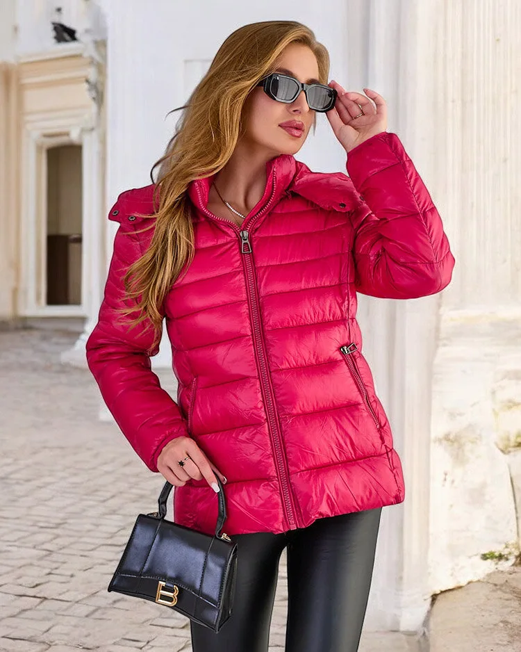 Royalfashion women's quilted winter jacket