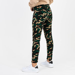 Women's straight camo pants - Clothing