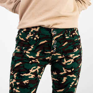 Women's straight camo pants - Clothing