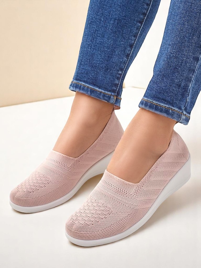 Royalfashion Women's moccasins on a low wedge Epoles