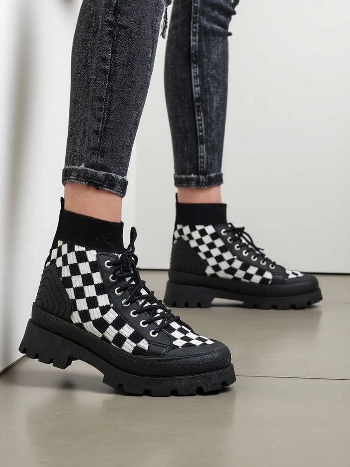 Royalfashion Sieviešu potītes zābaki ar rakstu Zorinose