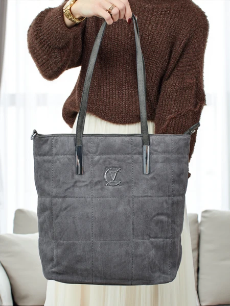 Женская сумка-шоппер Caryenne из экозамши