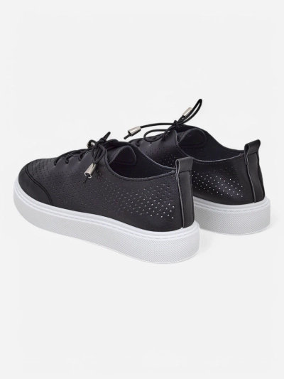 Royalfashion Ladies' perforated sports lace-up shoes Vaned