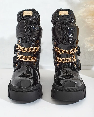 Royalfashion Sieviešu Ebidef Chain Boots