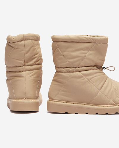 Светло-коричневые женские утепленные сапоги a'la snow boots Kaliolen - Обувь