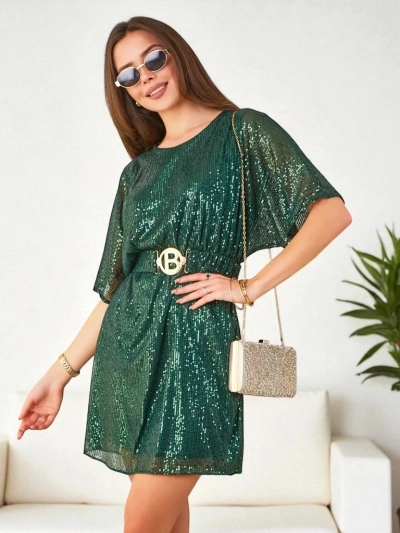 Royalfashion Women's dress with sequins