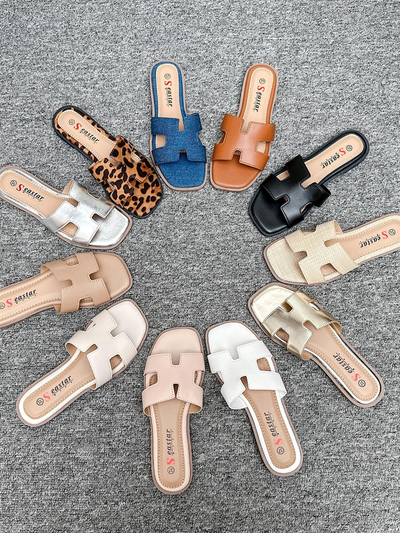 Royalfashion Женские шлепанцы на плоской подошве Eval