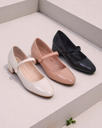 Lavish Royalfashion Damskie czółenka na niskim obcasie Omagga