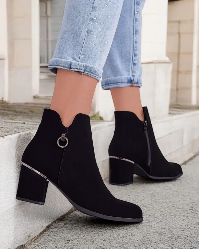 Royalfashion Women's ankle boots on a post Omanto