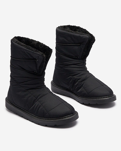 Черные женские сапоги a'la snow boots Amirfu- Footwear