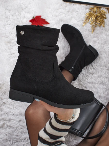 Botki kobiete high eko zamsz Norvia