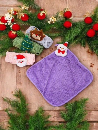 Royalfashion Christmas towel set Happy Xmas