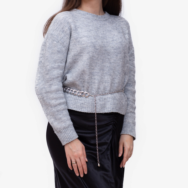 Dekoratīva sudraba ķēdes josta - Aksesuāri