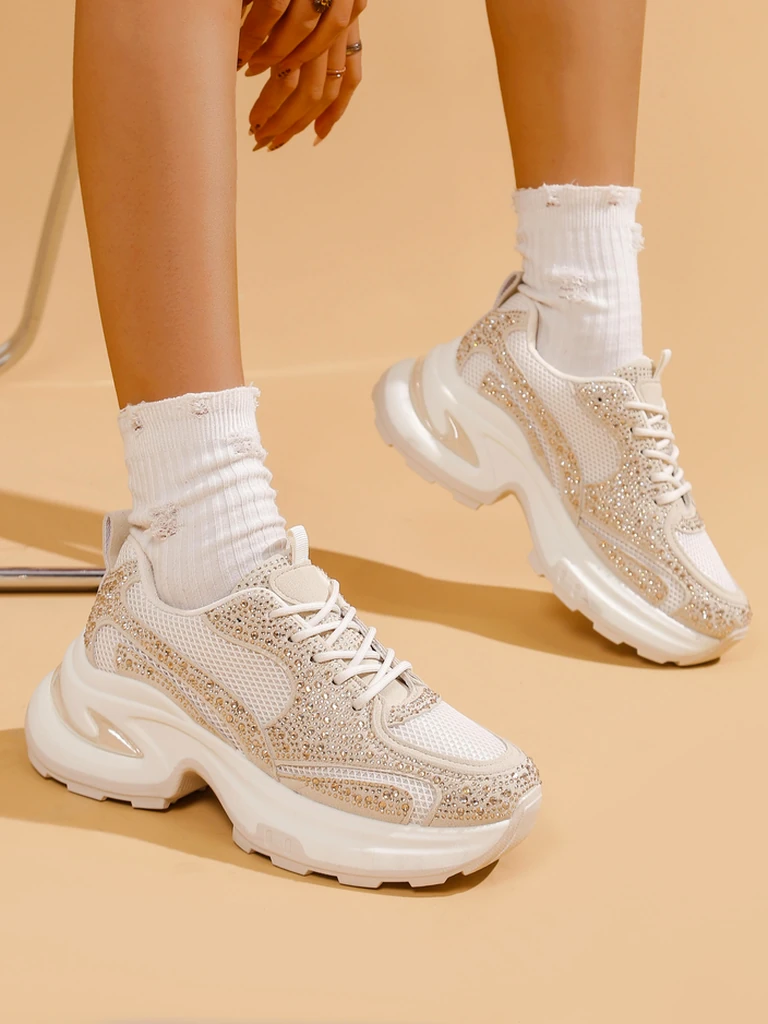 Royalfashion Sieviešu Sporta Čības ar Rhinestones Bloss