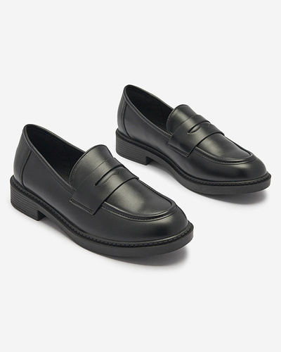 Women's moccasins in black Selenna- Footwear