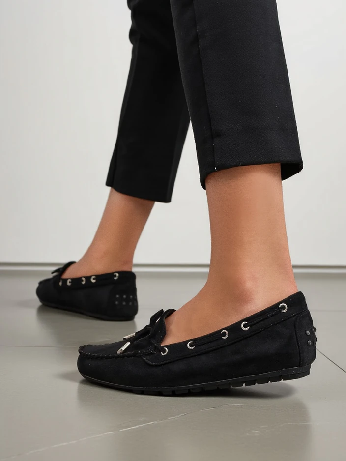 Royalfashion Sieviešu ekoloģiskā zamšāda mokasīni Ziferte